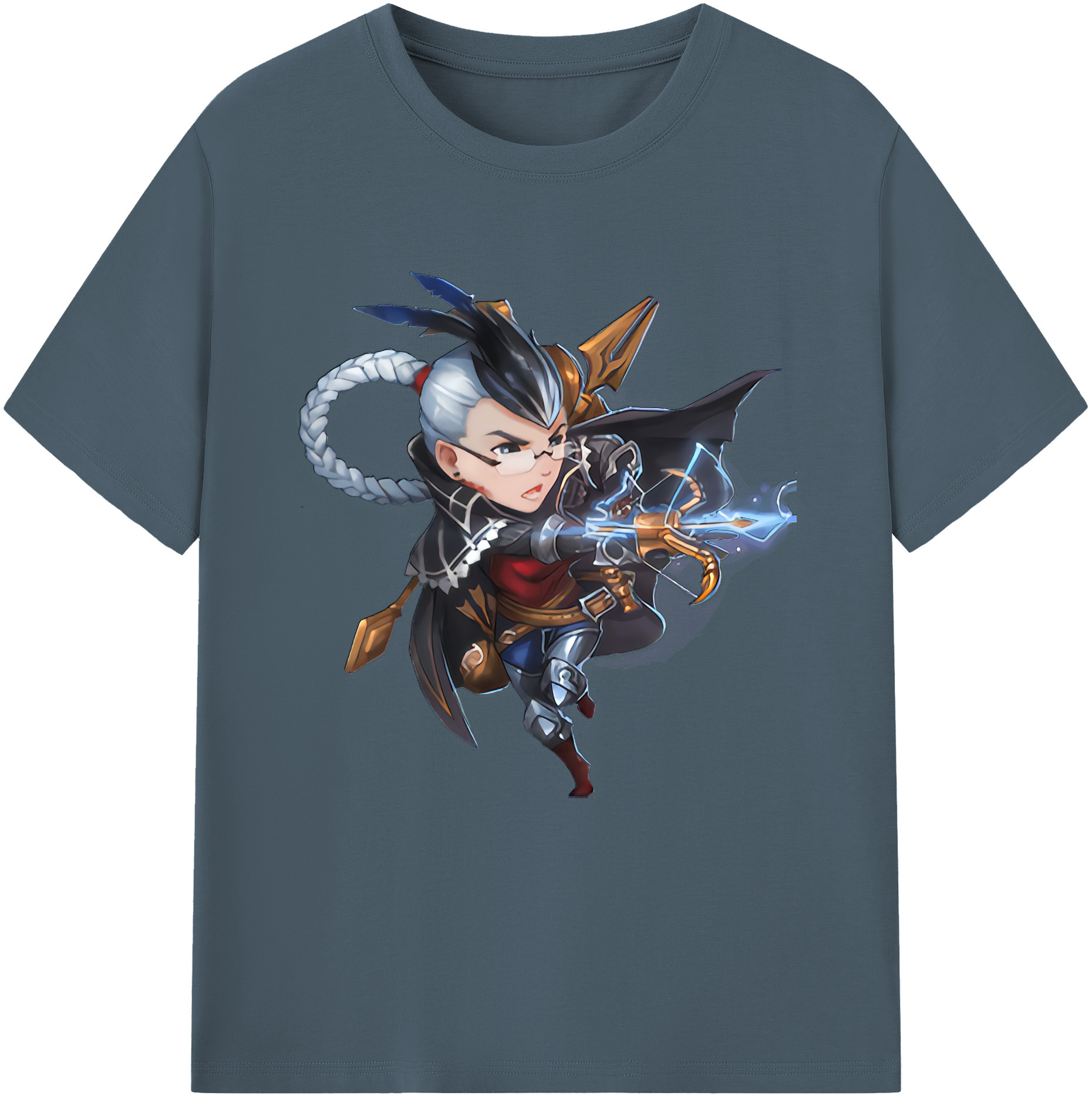 リーグ・オブ・レジェンド League of Legends LOL 綿100％半袖Tシャツ（フロントプリント）